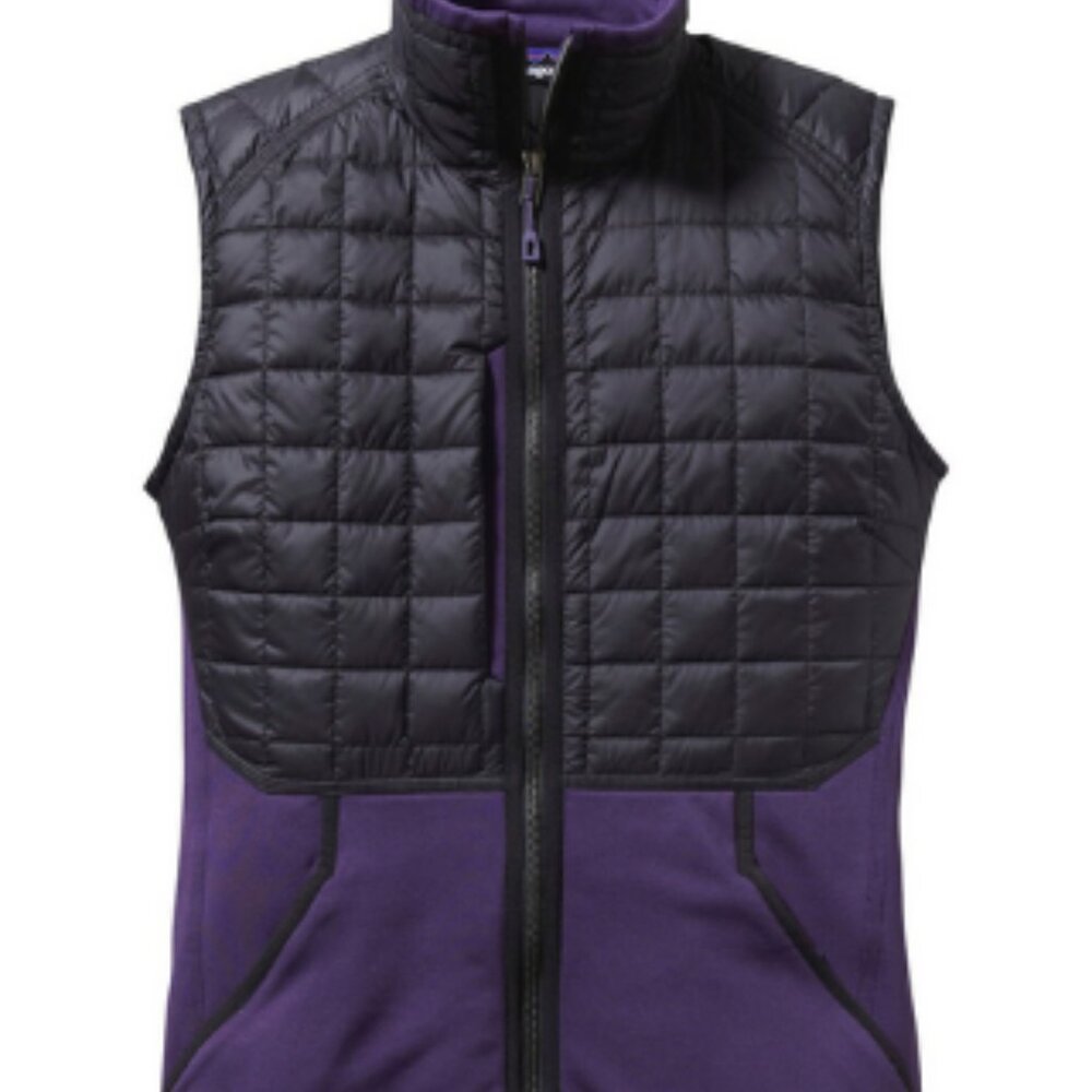 Patagonia Purple and Black Quilted Vest